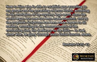 romans 16 25 27 establish according gospel